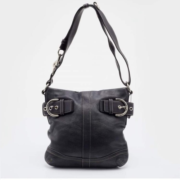 Coach Vintage Soho Slim Black Leather Crossbody Bag - Picture 2 of 14